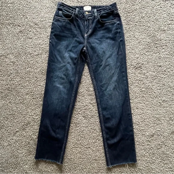 L'AGENCE  Milana Stovepipe Jeans in Grainger (Dark Wash) - Size 25 - Picture 6 of 11